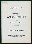 DINNER [held by] SOCIETY OF MAYFLOWER DESCENDENTS [at] "WALDORF-ASTORIA, NY" (HOTEL;)