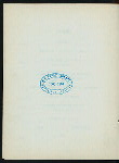 BANQUET IN HONOR OF FERDINAND W. PECK [held by] CITIZENS OF CHICAGO [at] AUDITORIUM HOTEL [CHICAGO IL] (HOTEL)