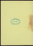 DINNER COMMEMORATIVE OF THE COMMENCEMENT OF THE AMERICAN ARMY AT VALLEY FORGE [held by] PENNSYLVANIA SOCIETY SONS OF THE REVOLUTION [at] "STRATFORD, [PHILADELPHIA?], PA" ([HOT?];)