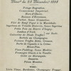 CHRISTMAS DINNER [held by] D'ANGLETERRE HOTEL [at] "BIARRITZ, FRANCE" (HOT;)