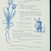 14NTH ANNUAL DINNER [held by] HOLLAND SOCIETY OF NEW YORK [at] SHERRY'S NY (REST;)