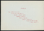 DINNER [held by] PSI UPSILON OF PHILADELPHIA [at] BELLEVUE (HOTEL;)