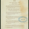 FIRST MEETING AND BANQUET [held by] ONCE A YEAR CLUB OF INSURANCE JOURNALISTS [at] "NEW YORK PRESS CLUB, 34 WEST 23RD ST. NY" (OTHER (PRIVATE CLUB);)