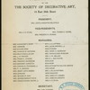 BREAKFAST [held by] SOCIETY OF DECORATIVE ART BENEFIT [at] "WALDORF-ASTORIA, THE" (HOTEL;)