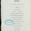 SECOND ANNUAL BREAKFAST [held by] LYDIA F. WADLEIGH AAOCIATION [at] "HOTEL MANHATTAN, NY" (HOTEL;)