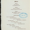 SECOND ANNUAL BREAKFAST [held by] LYDIA F. WADLEIGH AAOCIATION [at] "HOTEL MANHATTAN, NY" (HOTEL;)