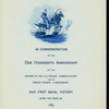 SECOND TRIENNIAL CONGRESS IN COMMEMORATION OF THE HUNDREDTH ANNIVERSARY  OF THE VICTORY OF THE "CONSTELLATION" OVER THE FRIGATE "L'INSURGENTE" [held by] NAVAL ORDER OF THE UNITED STATES [at] "HOTEL LAFAYETTE, PHILADELPHIA [PA]" (HOTEL)