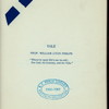 31ST ANNUAL DINNER [held by] YALE ALUMNI ASSOCIATION OF PHILADELPHIA [at] "HOTEL BELLEVUE, [PHILADEPHIA, PA]" (HOTEL;)