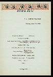 DINNER [held by] NORDDEUTCHER LLOYD BREMEN [at] KAISER FRIEDRICH AT SEA ("SS,FOR;")
