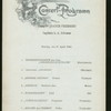 DINNER [held by] NORDDEUTCHER LLOYD BREMEN [at] KAISER FRIEDRICH AT SEA ("SS,FOR;")