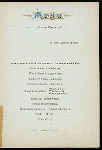 DINNER [held by] NORDDEUTCHER LLOYD BREMEN [at] KAISER FRIEDRICH AT SEA ("SS,FOR;")