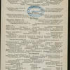 DINNER [held by] DELMONICO'S [at] BEAVER ST. NY (REST;)