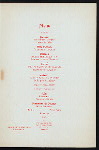 32ND ANNUAL DINNER [held by] ASSOCIATES OF THE ENGINER CORPS AND COMPANY K [at] "DELMONICO'S, NEW YORK, NY" (REST;)