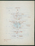 116TH ANNIVERSARY [held by] NEW YORK SOCIETY OF THE CINCINNATI [at] SHERRY'S (REST;)