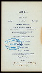 INFORMAL DINNER [held by] METROPOLITAN MEMBERS OF THE PHI DELTA THETA FRATERNITY [at] "ST. DENIS HOTEL,B'WAY & 10TH ST. NY" (HOTEL)