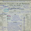 DAILY BILL OF FARE [held by] RAIMONDO BRAGUGLIA'S CAFE' & RESTAURANT [at] CAFE & REST (REST;)
