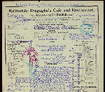 DAILY BILL OF FARE [held by] RAIMONDO BRAGUGLIA'S CAFE' & RESTAURANT [at] CAFE & REST (REST;)