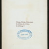 1ST ANNUAL BANQUET [held by] EASTERN ALUMNI OF UNIVERSITY OF CHICAGO [at] "MANHATTAN HOTEL, NY" (HOTEL;)