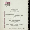DINNER [held by] PIETRO CAPOZZOLI & LINA DE OPTATIS [at] "COLOMBO HOTEL,149 BLEECKER ST. NY" (HOTEL)