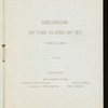 REUNION - CLASS OF 1897 [held by] VASSAR COLLEGE [at] ?