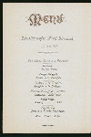 DINNER [held by] HAMBURG-AMERICA LINE [at] EN-ROUTE EXPRESS-STEAMER FURST BISMARCK (SS;)