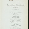 DINNER [held by] HAMBURG-AMERICA LINE [at] EN-ROUTE EXPRESS-STEAMER FURST BISMARCK (SS;)
