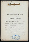 DINNER [held by] NORDDEUTSCHER LLOYD BREMEN [at] STEAMSHIP KAISER WILHELM DER GROSSE (SS;)