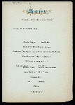 DINNER [held by] NORDDEUTSCHER LLOYD BREMEN [at] STEAMSHIP KAISER WILHELM DER GROSSE (SS;)
