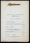 DINNER [held by] NORDDEUTSCHER LLOYD BREMEN [at] STEAMSHIP KAISER WILHELM DER GROSSE (SS;)