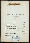 DINNER [held by] NORDDEUTSCHER LLOYD BREMEN [at] STEAMSHIP KAISER WILHELM DER GROSSE (SS;)