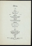 DINNER FOR CHAIRMEN HON.RANDOLPH GUGGENHEIMER AND GENERAL DANIEL BUTTERFIELD [held by] PLAN AND SCOPE COMMITTEE OF THE DEWEY CELEBRATION [at] "DELMONICOS,[NEW YORK]" (REST;)
