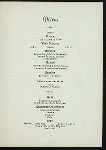 DINNER FOR CHAIRMEN HON.RANDOLPH GUGGENHEIMER AND GENERAL DANIEL BUTTERFIELD [held by] PLAN AND SCOPE COMMITTEE OF THE DEWEY CELEBRATION [at] "DELMONICOS,[NEW YORK]" (REST;)