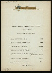 DINNER [held by] NORDDEUTSCHER LLOYD BREMEN [at] STEAMSHIP KAISER WILHELM DER GROSSER (SS;)