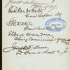 DINNER IN HONOR OF MOST WORSHIPFUL JOSIAH W. EWAN, GRAND MASTER OF MASONS OF STATE OF NEW JERSEY [held by] GRAND MASTER OF NEW YORK [at] "DEMOCRATIC CLUB, NEW YORK, NY" (OTHER (CLUB);)