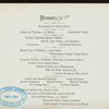 THANKSGIVING DINNER [held by] QUINCY HOUSE [at] "BOSTON, MA" (HOTEL;)