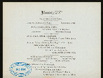 THANKSGIVING DINNER [held by] QUINCY HOUSE [at] "BOSTON, MA" (HOTEL;)