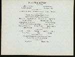 THANKSGIVING DINNER [held by] QUINCY HOUSE [at] "BOSTON, MA" (HOTEL;)