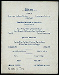 THANKSGIVING DINNER [held by] BRIGGS HOUSE [at] "CHICAGO, IL" (HOTEL;)