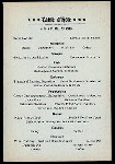 THANKSGIVING DINNER [held by] STURTEVANT HOUSE [at]  (HOTEL;)