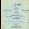 DINNER [held by] CHAMBERLIN HOTEL [at] "OLD POINT COMFORT,VIRGINIA" (HOTEL;)