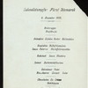 DINNER [held by] HAMBURG-AMERIKA LINE [at] "ENROUTE EXPRESS STEAMER ""FURST BISMARCK""" (SS;)