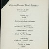 DINNER [held by] HAMBURG-AMERIKA LINE [at] "ENROUTE EXPRESS STEAMER ""FURST BISMARCK""" (SS;)