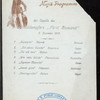 DINNER [held by] HAMBURG-AMERIKA LINE [at] "ENROUTE EXPRESS STEAMER ""FURST BISMARCK""" (SS;)