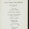 DINNER [held by] HAMBURG AMERIKA LINIE [at] SS FURST BISMARCK (SS;)