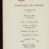 DINNER [held by] HAMBURG-AMERICA LINIE [at] SS FURST BISMARCK (SS;)