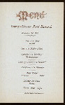 DINNER [held by] HAMBURG-AMERICA LINIE [at] SS FURST BISMARCK (SS;)