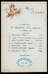 DINNER [held by] HAMBURG-AMERICA LINIE [at] SS FURST BISMARCK (SS;)