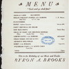 FIRST ANNUAL DINNER [held by] STICK TOGETHER CLUB [at] "LINCOLN CLUB,BROOKLYN, NY" (OTHER (CLUB);)