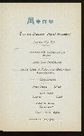 DINNER [held by] HAMBURG-AMERIKA LINIE [at] SS FURST BISMARCK (SS;)