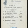 DINNER [held by] HAMBURG-AMERIKA LINIE [at] SS FURST BISMARCK (SS;)